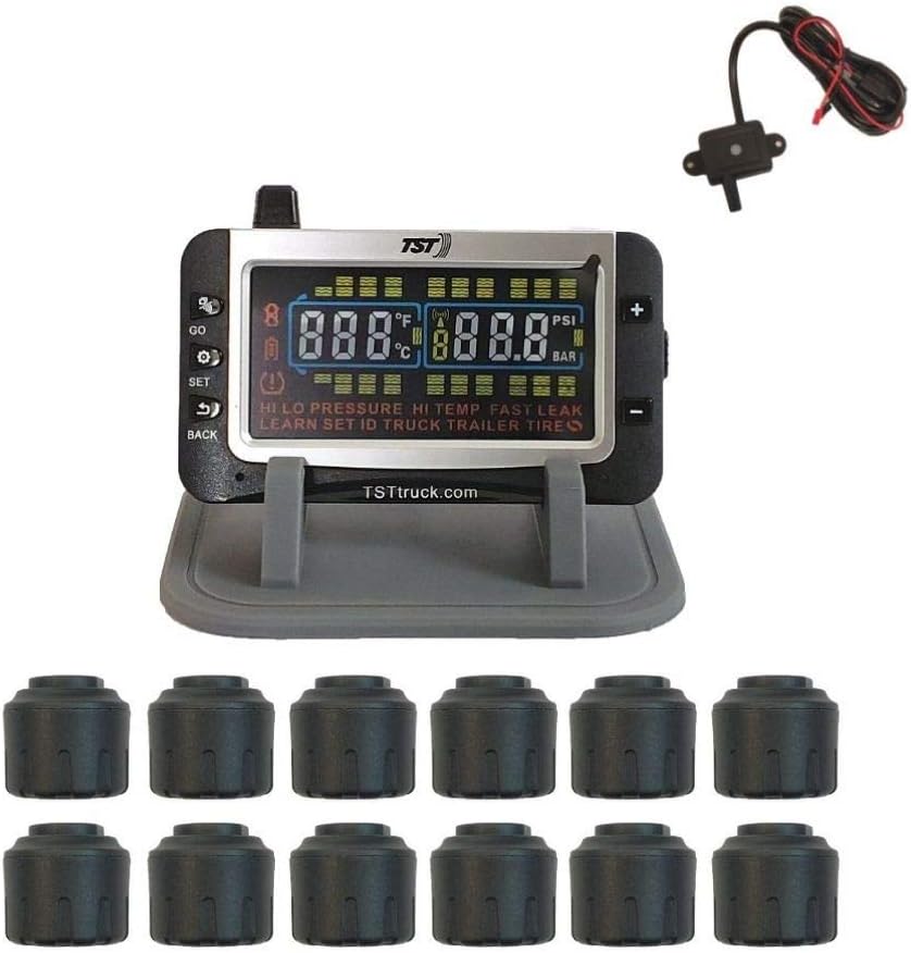 Tire Pressure Monitor with 12 Cap Sensors and Color Display A4249