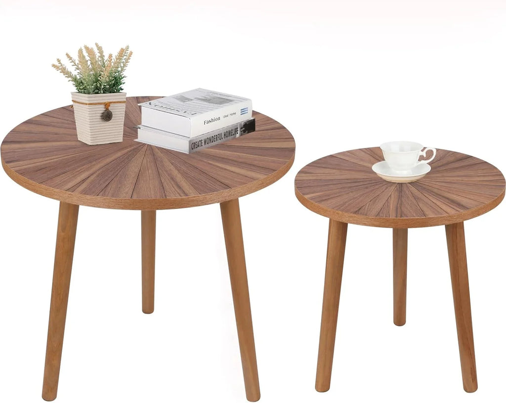 3 Piece Rustic Coffee Table and Side Table Set V220