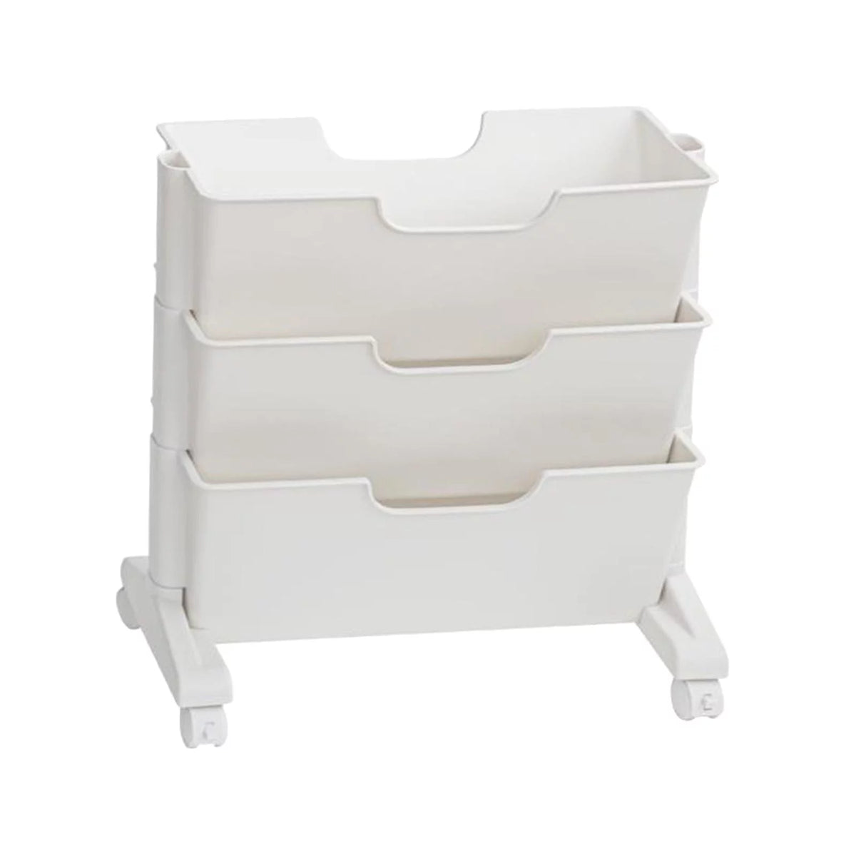 3 Tier Rolling Bookshelf with Caster Wheels B9394