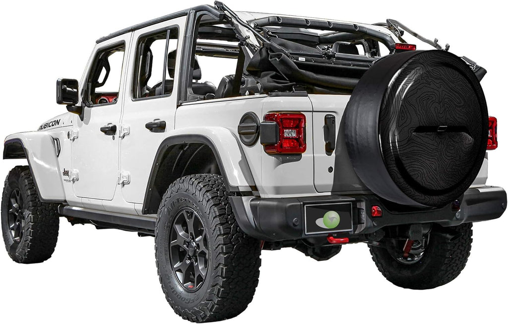 Black-Textured Rigid Tire Cover B685597