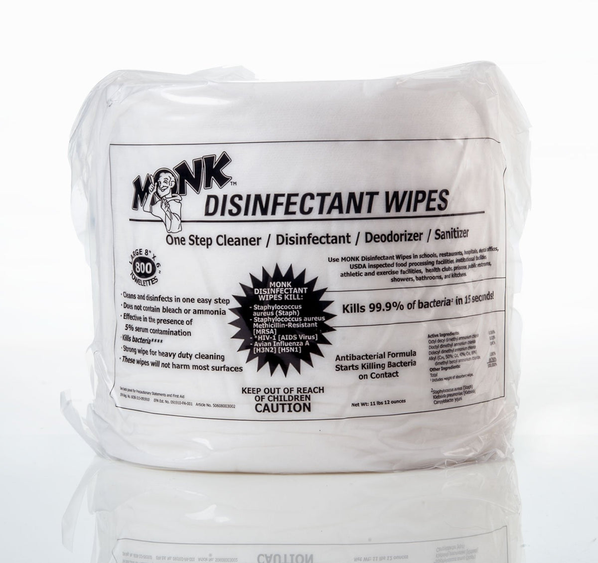 Disinfecting Gym Wipes 4 Refill Pack of 800 Count Wipes I415
