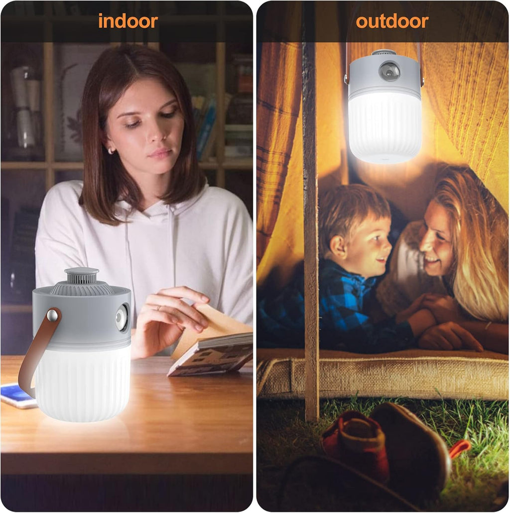 Rechargeable LED Camping Lantern 6 Color Light 1200LM Pack of 2 W3608