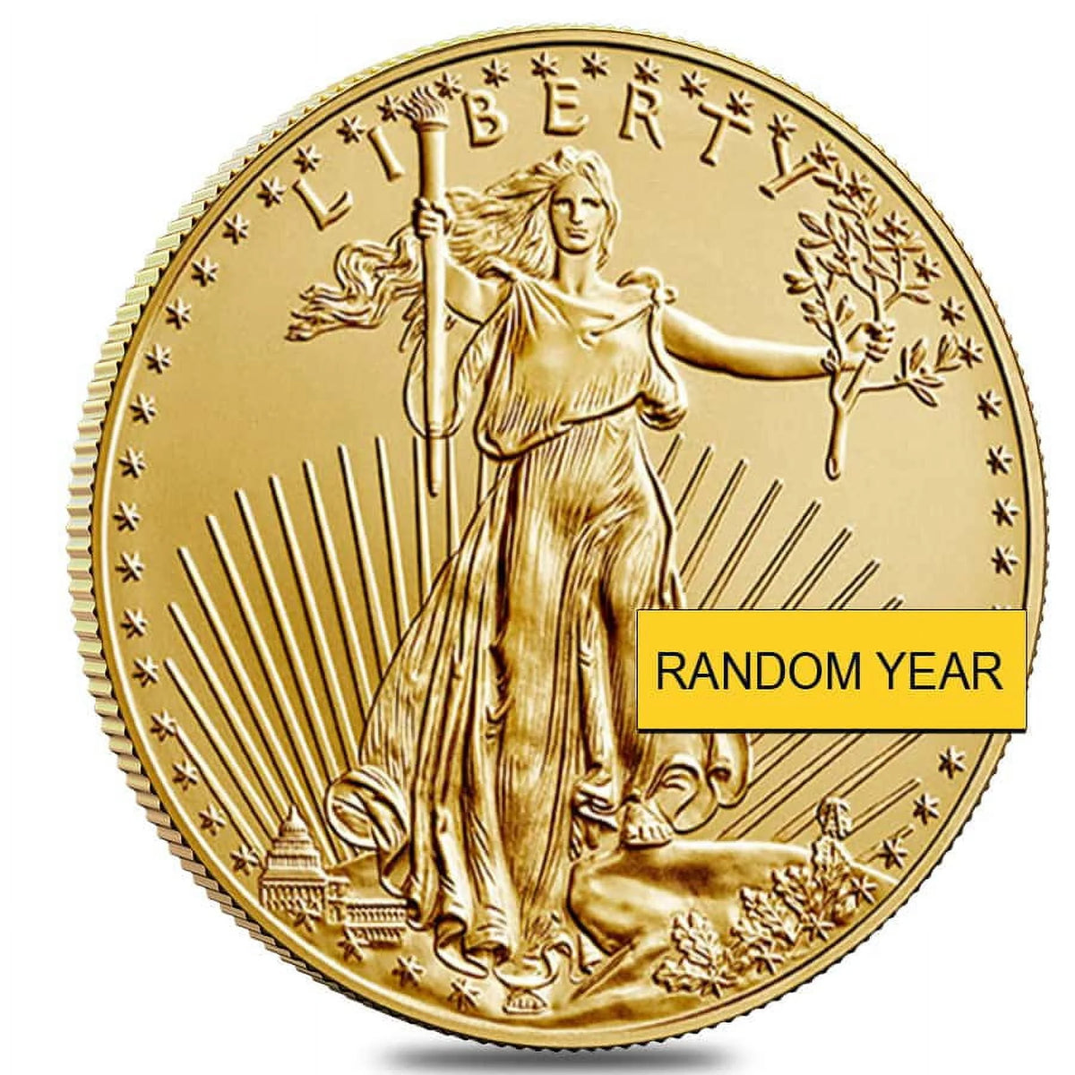 1/10 oz Gold American Eagle $5 Coin E637