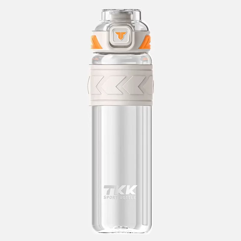 1.0L Tritan White Sports Water Bottle with Straw L363