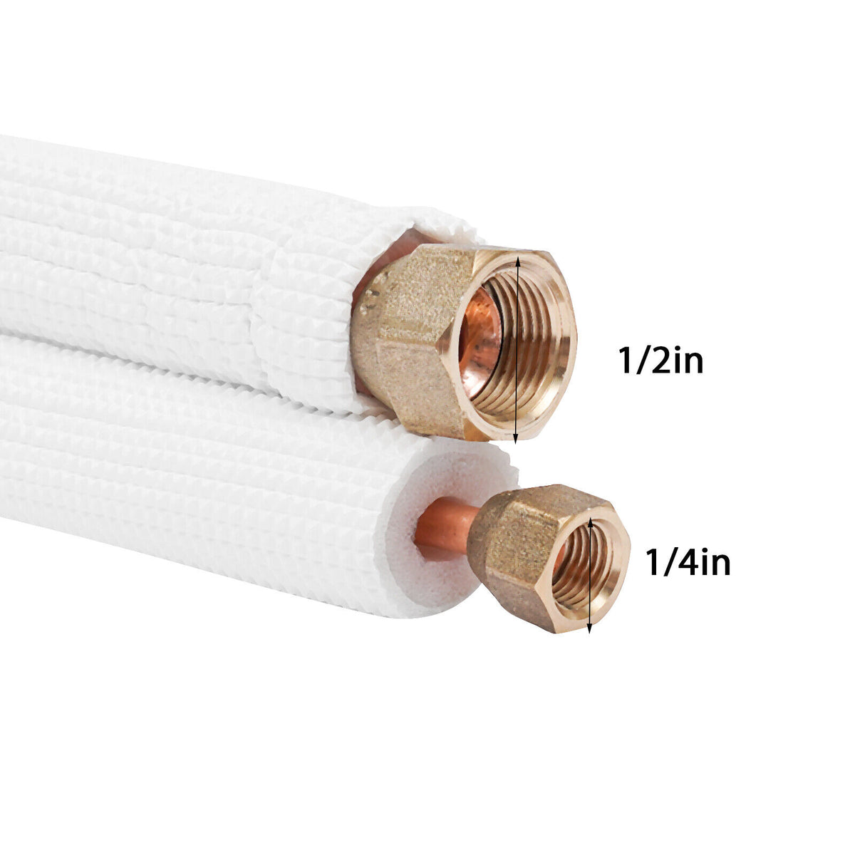 50ft Insulated Line Set 1/4'' & 1/2'' Copper Tubing L148681