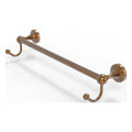 Towel Bar with Integrated Hooks - Brushed Bronze / 18 Inch A7155