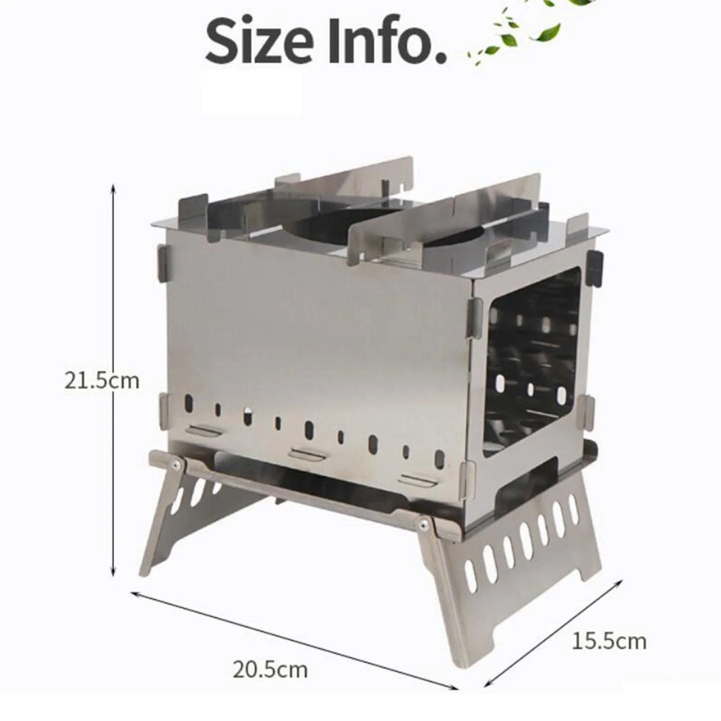 Stainless Steel Portable Folding Barbecue with Bag S978973
