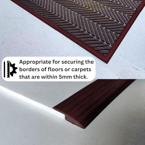 Self Adhesive Floor Transition Strip Edge Trim 120 inches Light Brown Coffee P95925