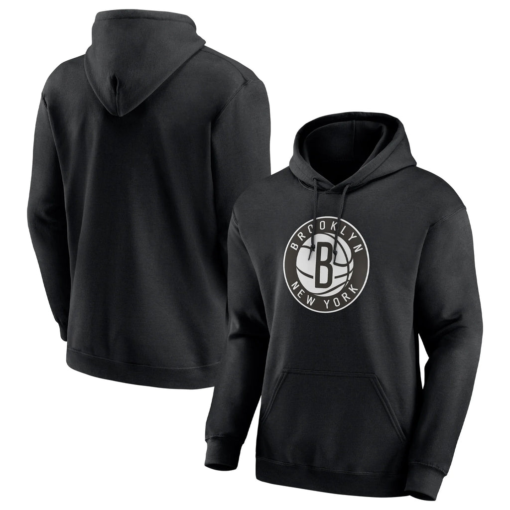 Men's Black Brooklyn Nets Pullover Hoodie F452642