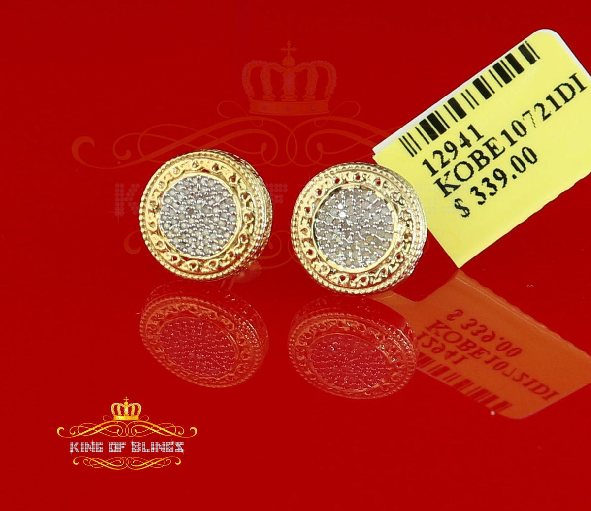 925 Sterling Silver Diamond Stud Earrings I97353