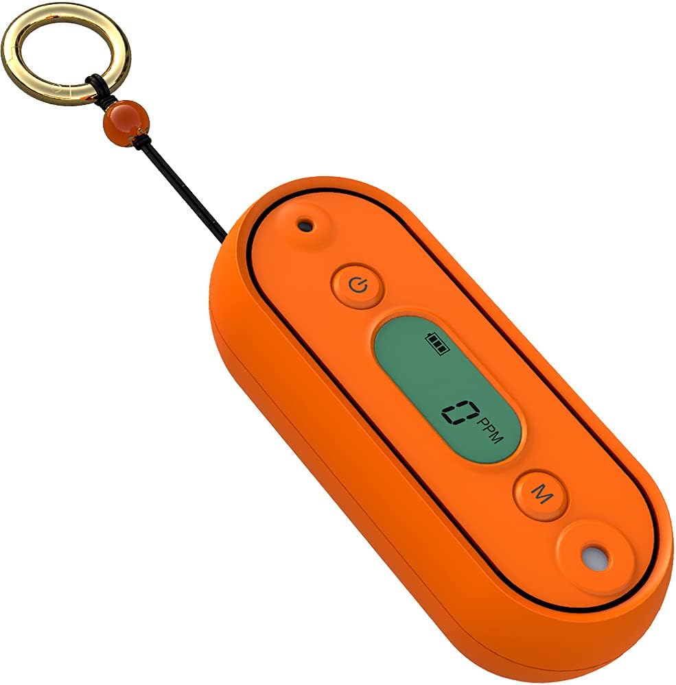 Carbon Monoxide Detector with Visual, Audible, and Vibrating Alerts, Portable CO Monitor, IP67 Waterproof, Battery Operated E36021