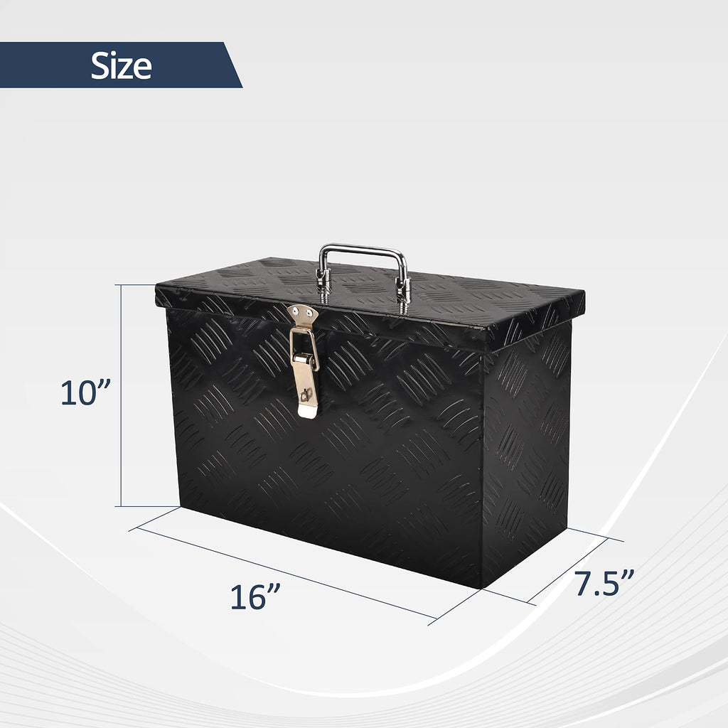 16 Inch Aluminum Pickup Tool Box Black E99525