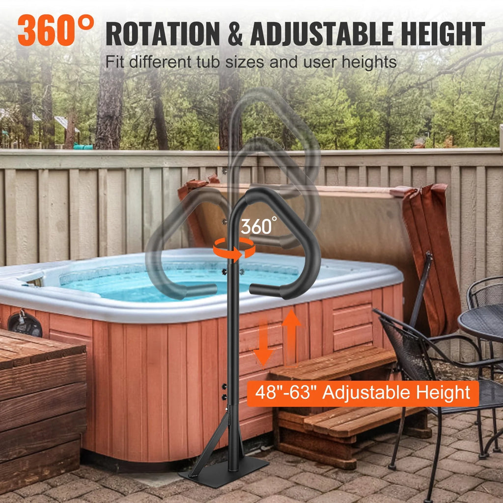 Hot Tub Handrail 360 Rotatable 48-63 Adjustable Height M801827