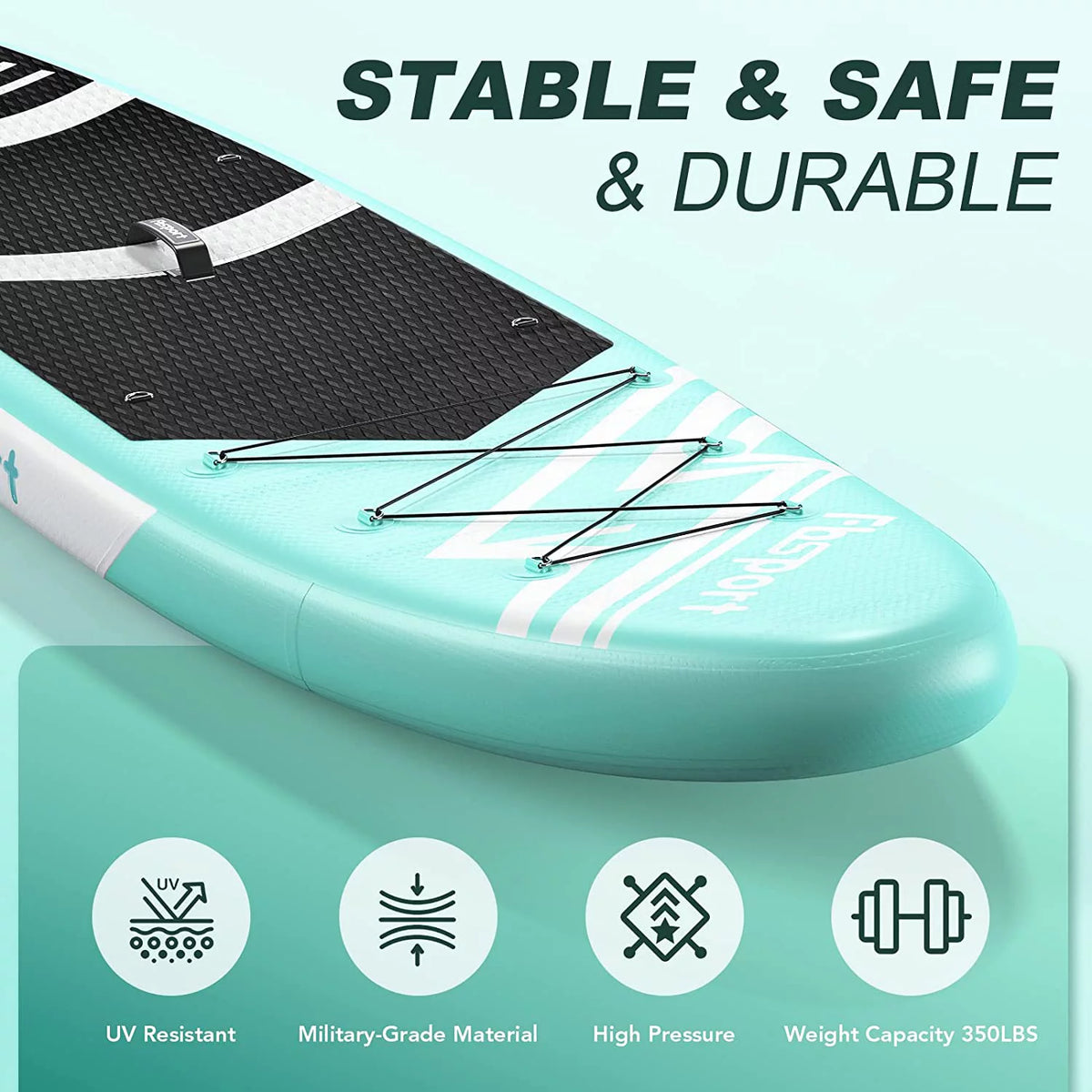 Mint Green Inflatable Paddle Board S6149