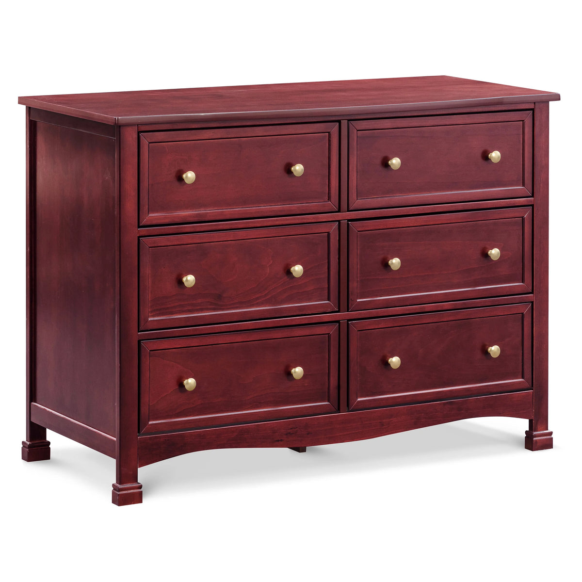 6-Drawer Double Wide Dresser, Rich Cherry D3287