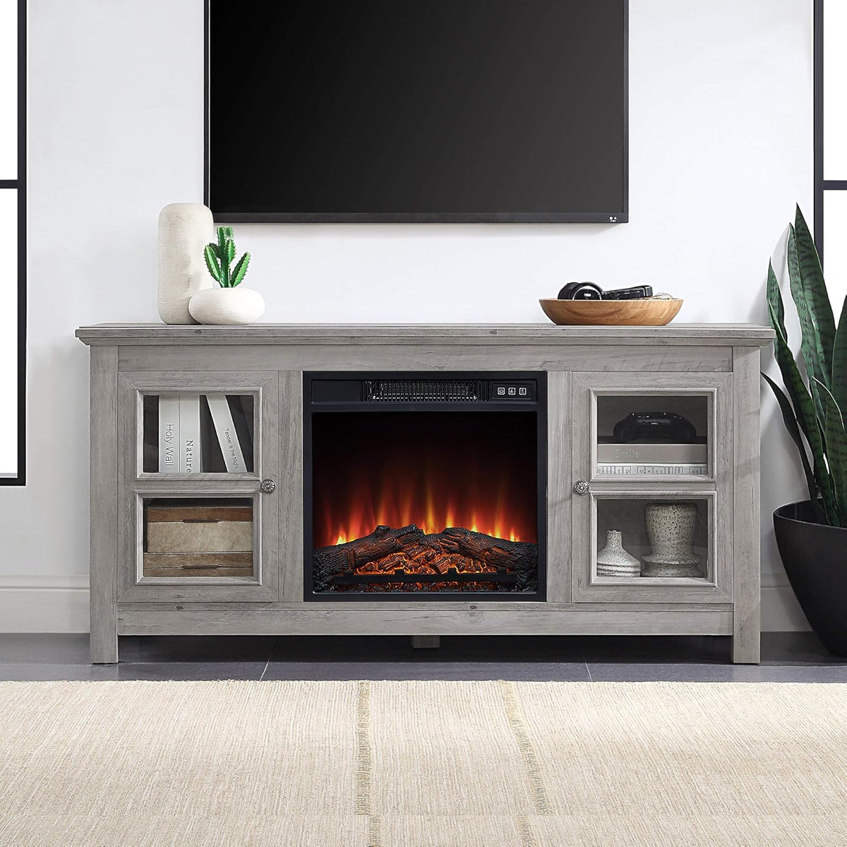 Electric Fireplace TV Stand for TVs up to 55 Inch H119439