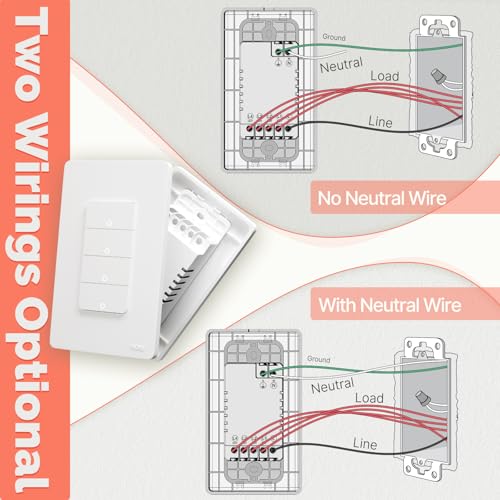 Zigbee Smart Switches, No Neutral Wire, Single Pole Light Switch A694