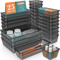 Clear Plastic Drawer Organizer Set Q785