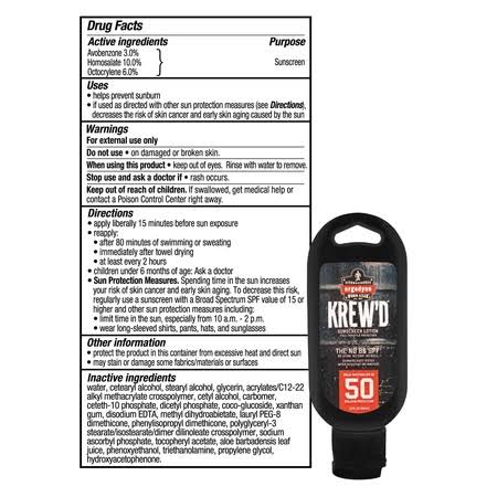 SPF 50 Sunscreen Lotion, 1.5oz, 12-Pack H14571