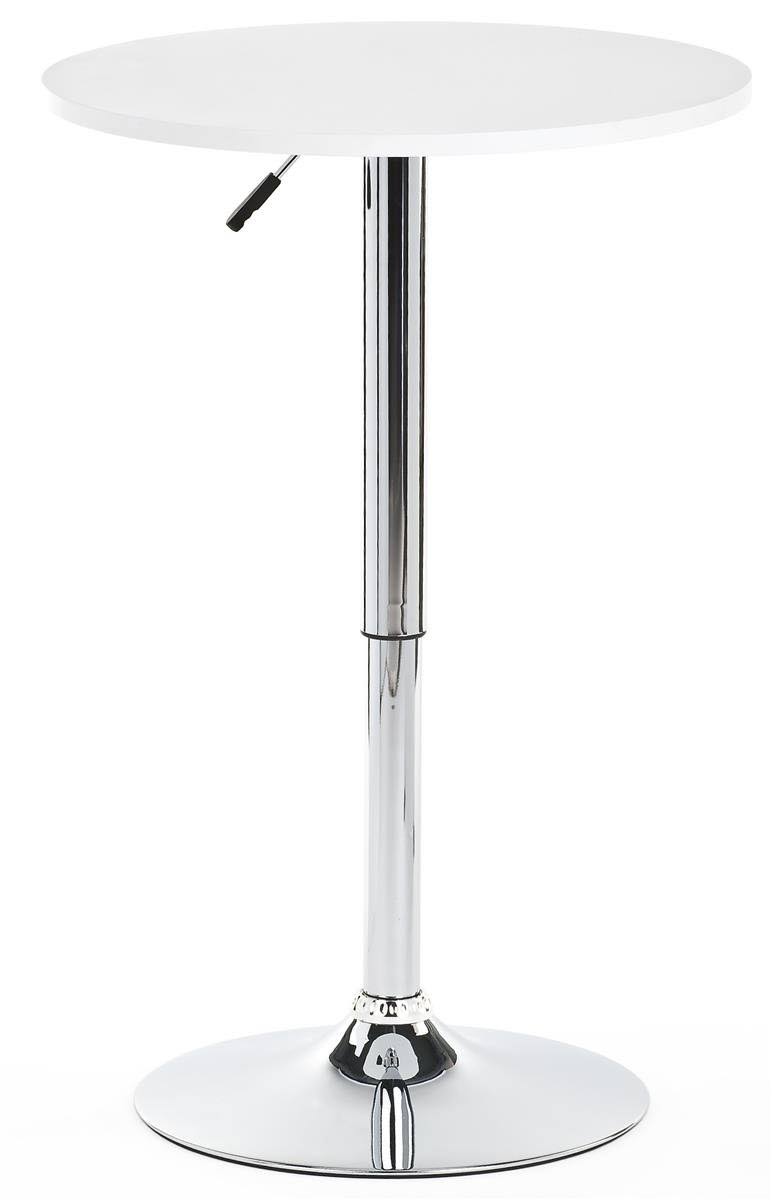 White Height Adjustable Bar Table S467499