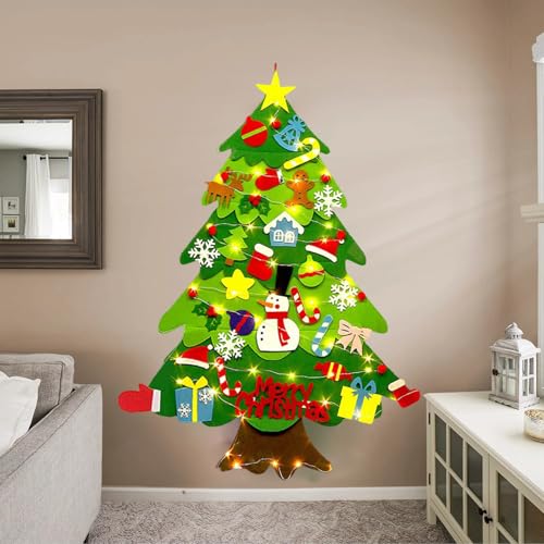Felt Christmas Tree with Lights T5393