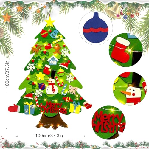 Felt Christmas Tree with Lights T5393