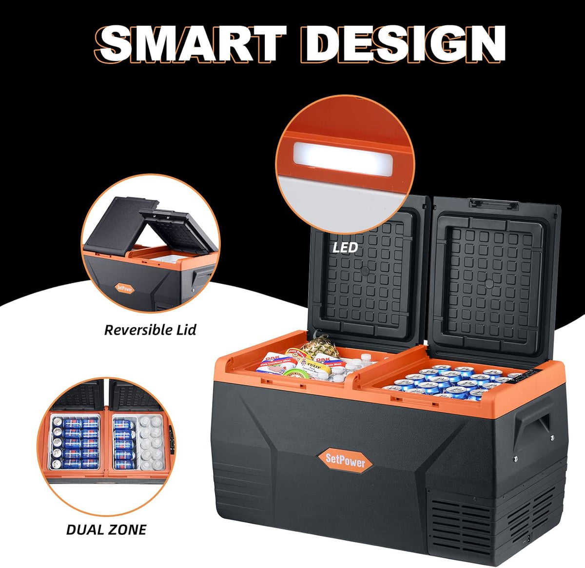 12 Volt Dual Zone Portable Refrigerator E622