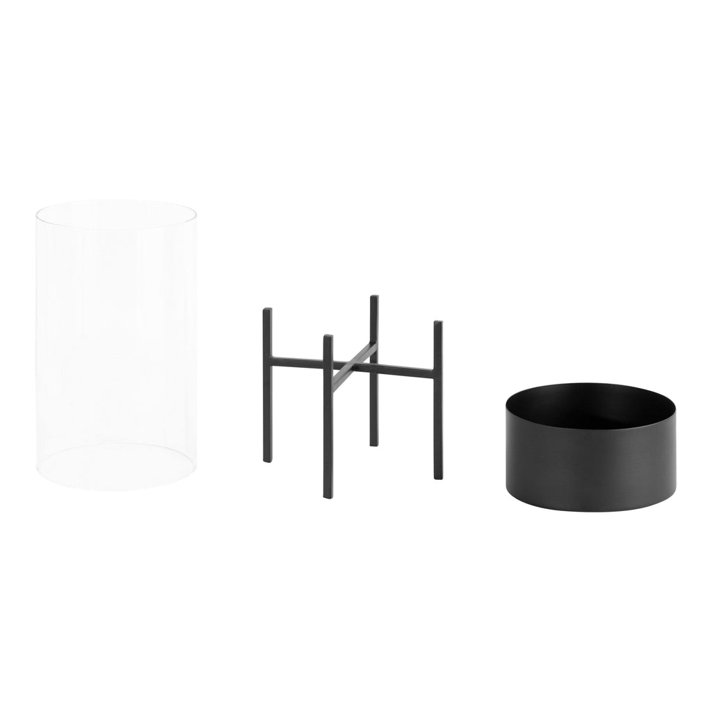 Metal Candle Holder Set - 2 Piece (Black) X5496