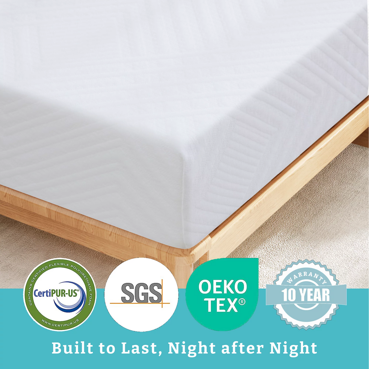 8 inch Gel Memory Foam Twin Mattress Z912574