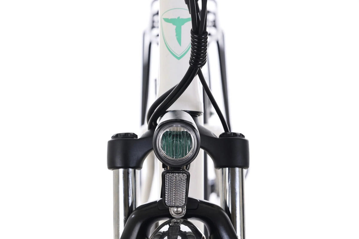 White 26” 350W Electric Bike with Removable Battery B481