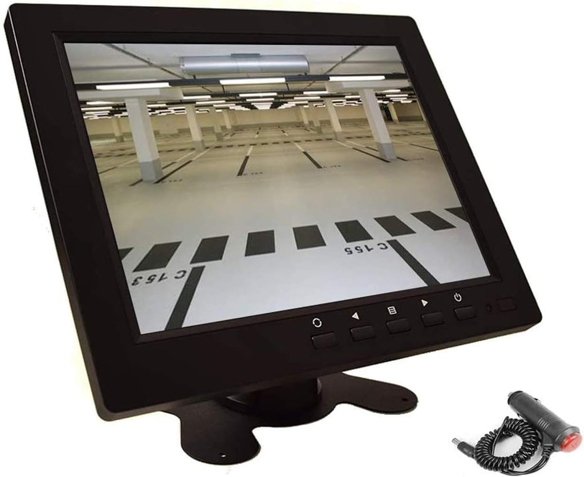 8 CCTV LCD Monitor 4:3 IPS Screen Display with VGA HDMI AV BNC Built-in Speaker USB Media Player 1024x768 HD 12-24V M6971
