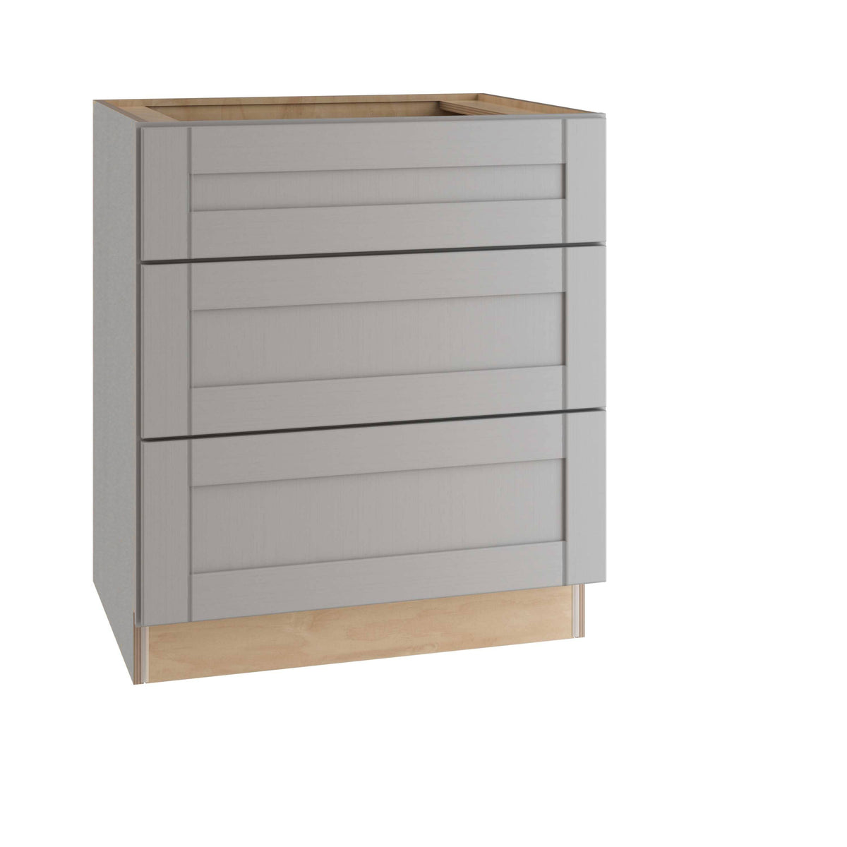 Veiled Gray Shaker Assembled Plywood 30 in. x 34.5 in. x 24 in. Base Drawer Kitchen Cabinet Z924524