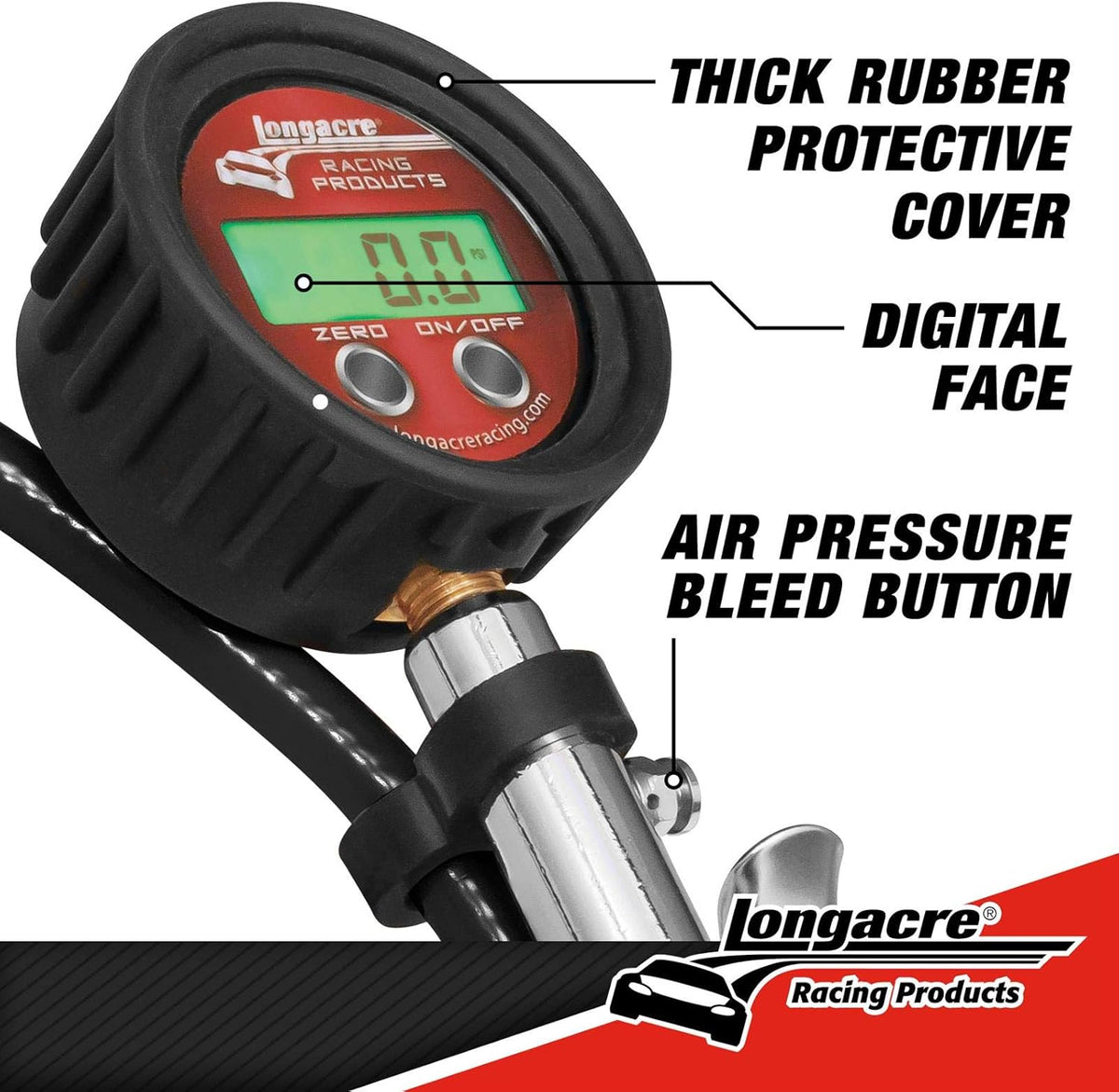 0-60 PSI Digital Tire Gauge with Case R826