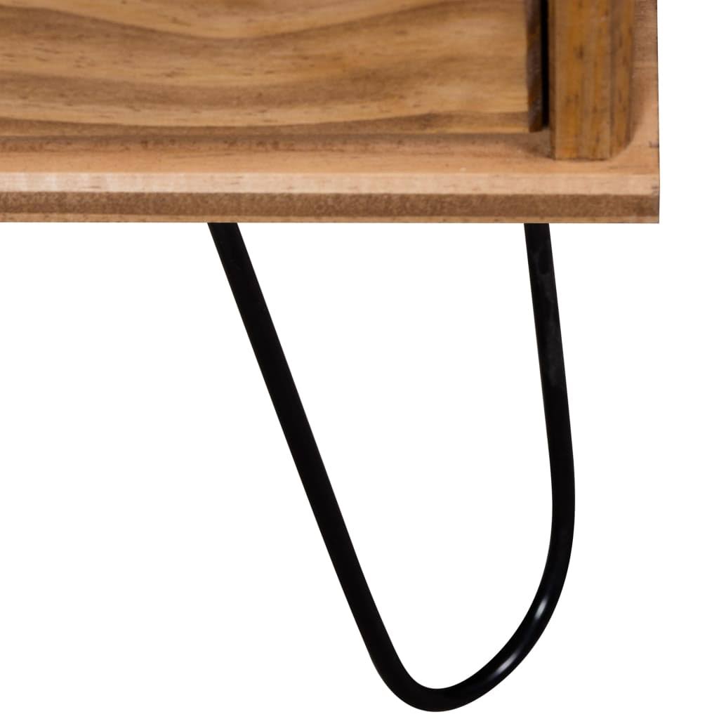 Gray Solid Pine Wood Sideboard B89564