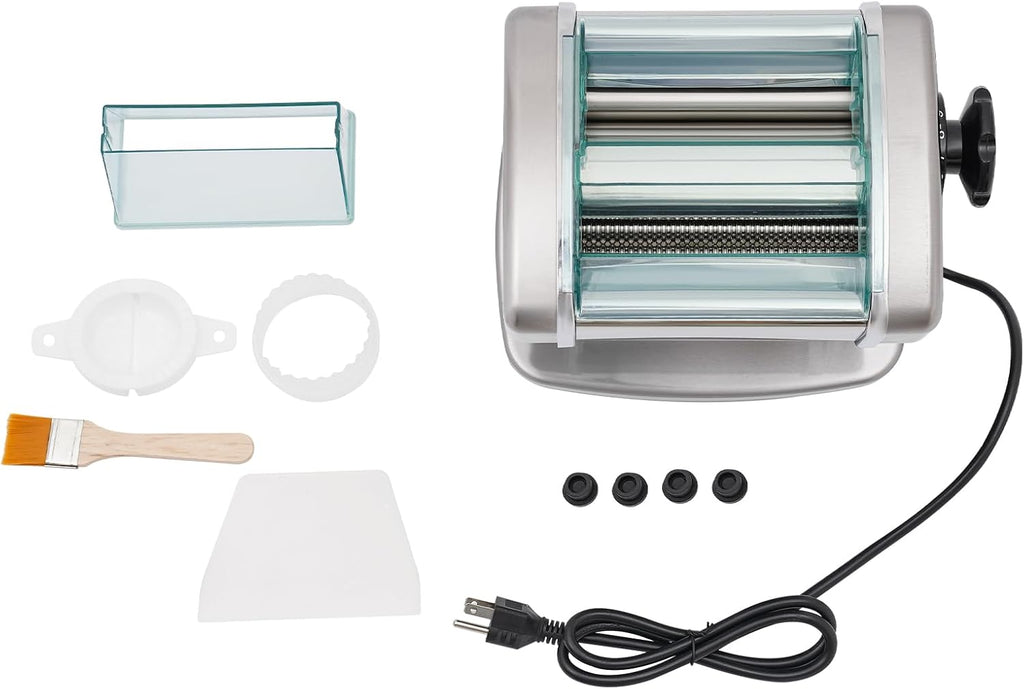 Electric Pasta Maker Machine with 9 Thickness Settings, 2 mm Stainless Steel Blade, 135W V8823
