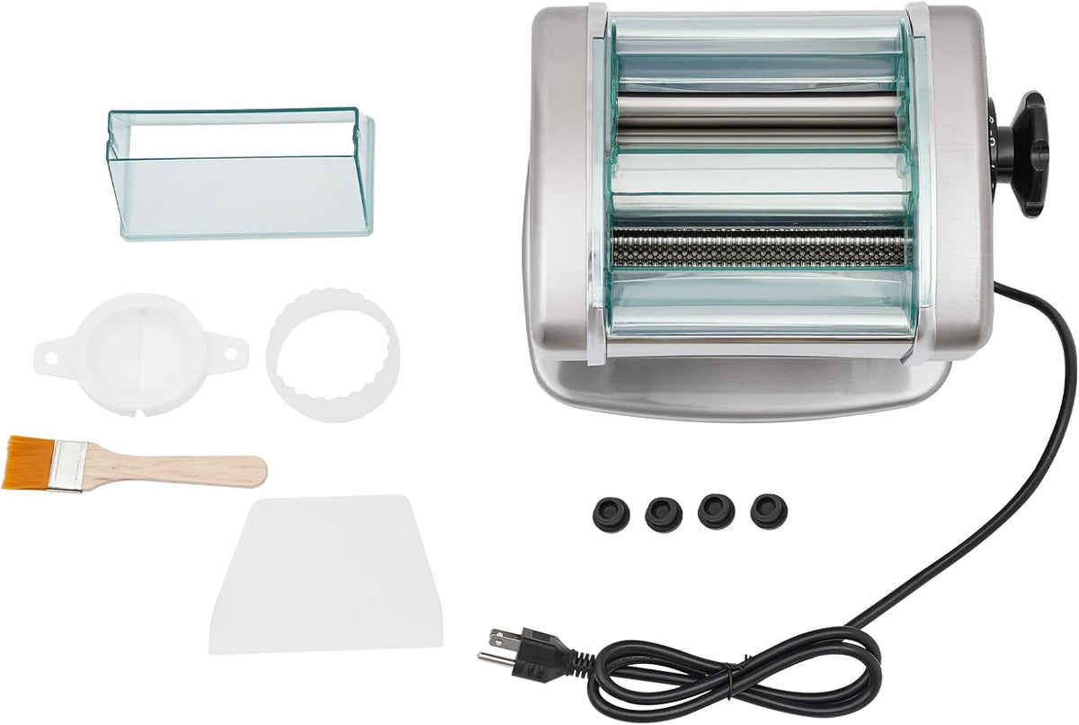 Electric Pasta Maker Machine with 9 Thickness Settings, 2 mm Stainless Steel Blade, 135W V8823