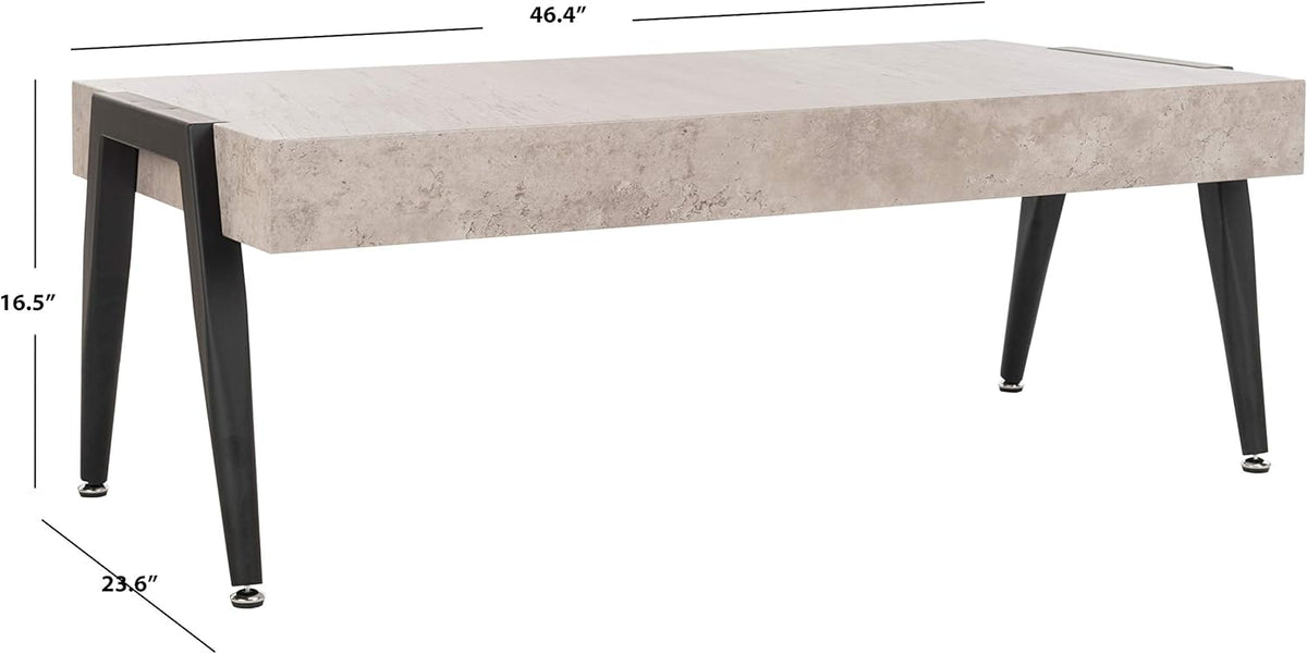 Light Grey and Black Coffee Table Q8418