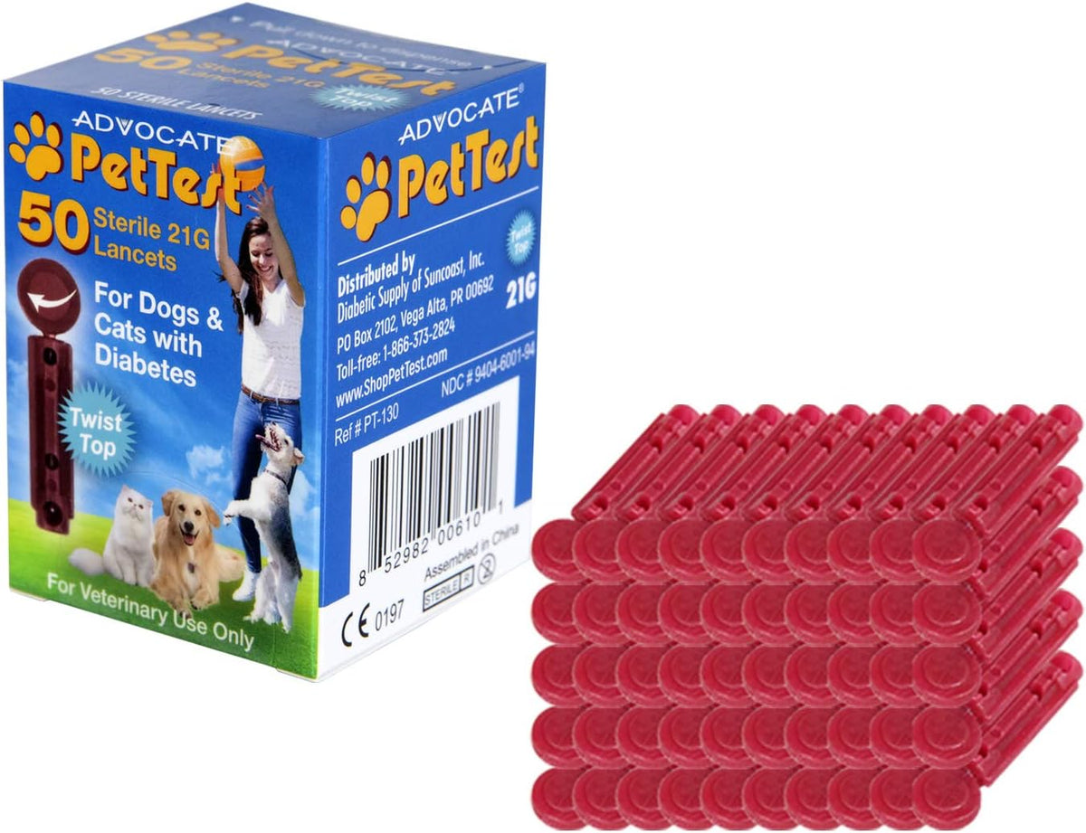 21g Twist Top Pet Lancets Pack of 2 V1305