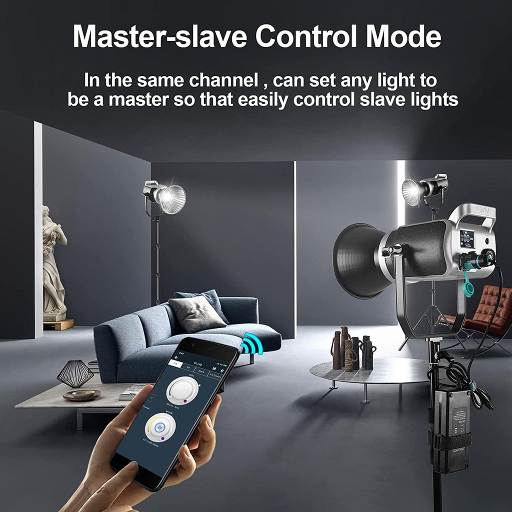 200W Bi-Color LED Video Light with Softbox P1577