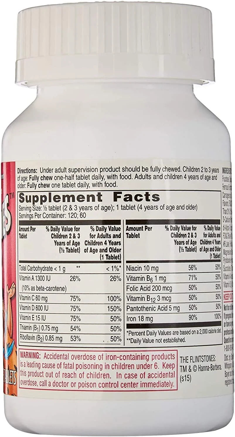 Children's Multivitamin with Iron Chewables, 60 ct, 3 pack M336181
