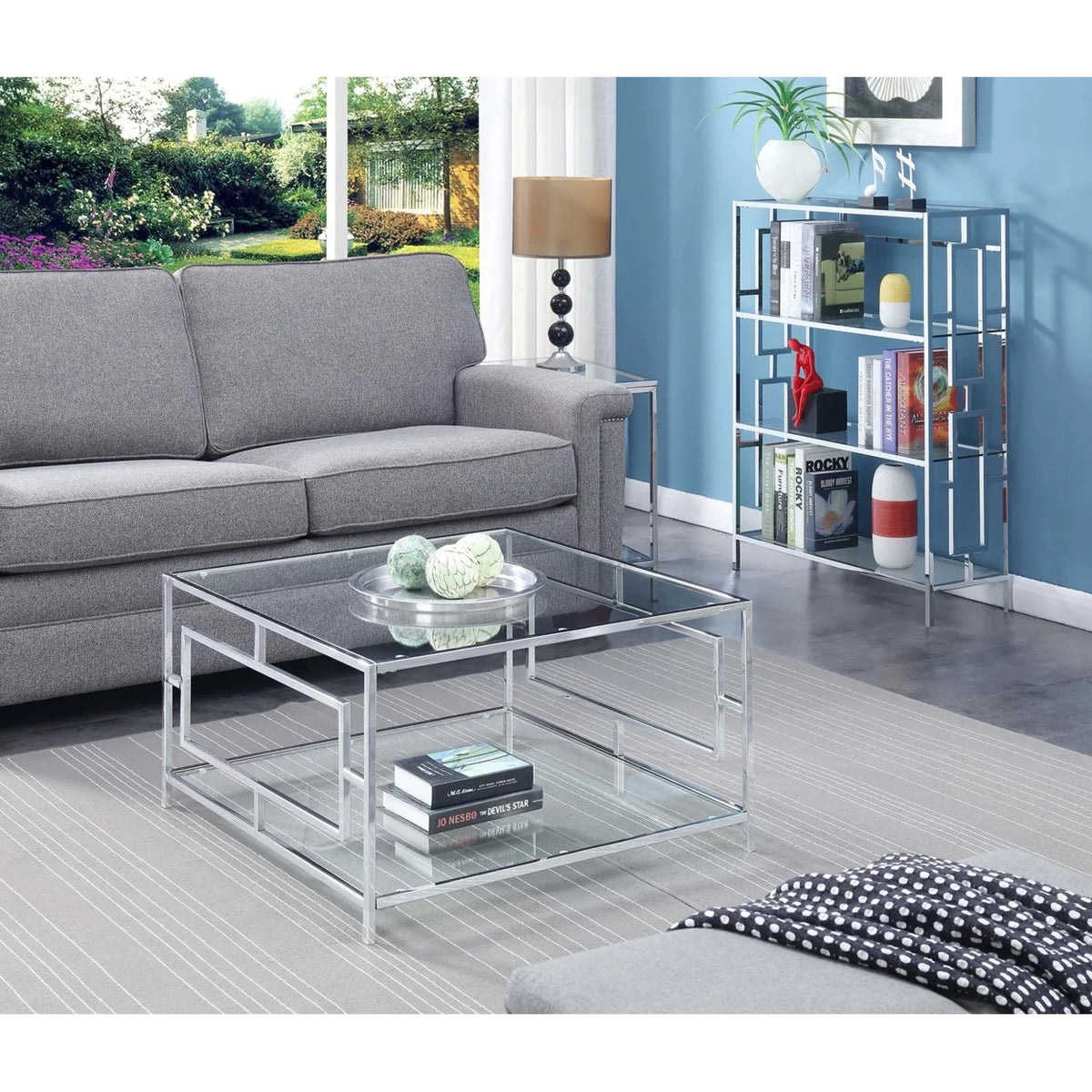 Chrome Square Coffee Table C90670