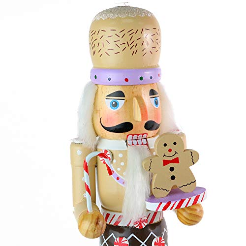 14" Wooden Gingerbread Chef Nutcracker K429054