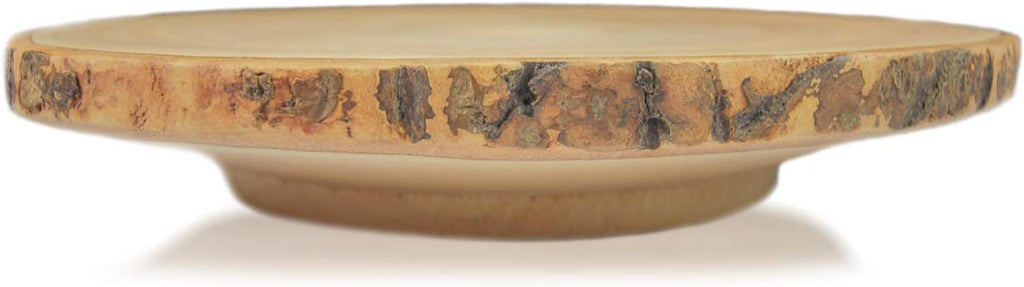 Circular Wood Cake and Pie Stand with Bark E70368