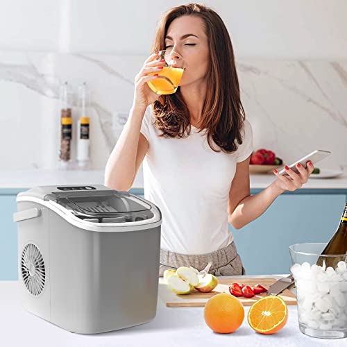 Portable Countertop Ice Maker Machine with Handle N9198