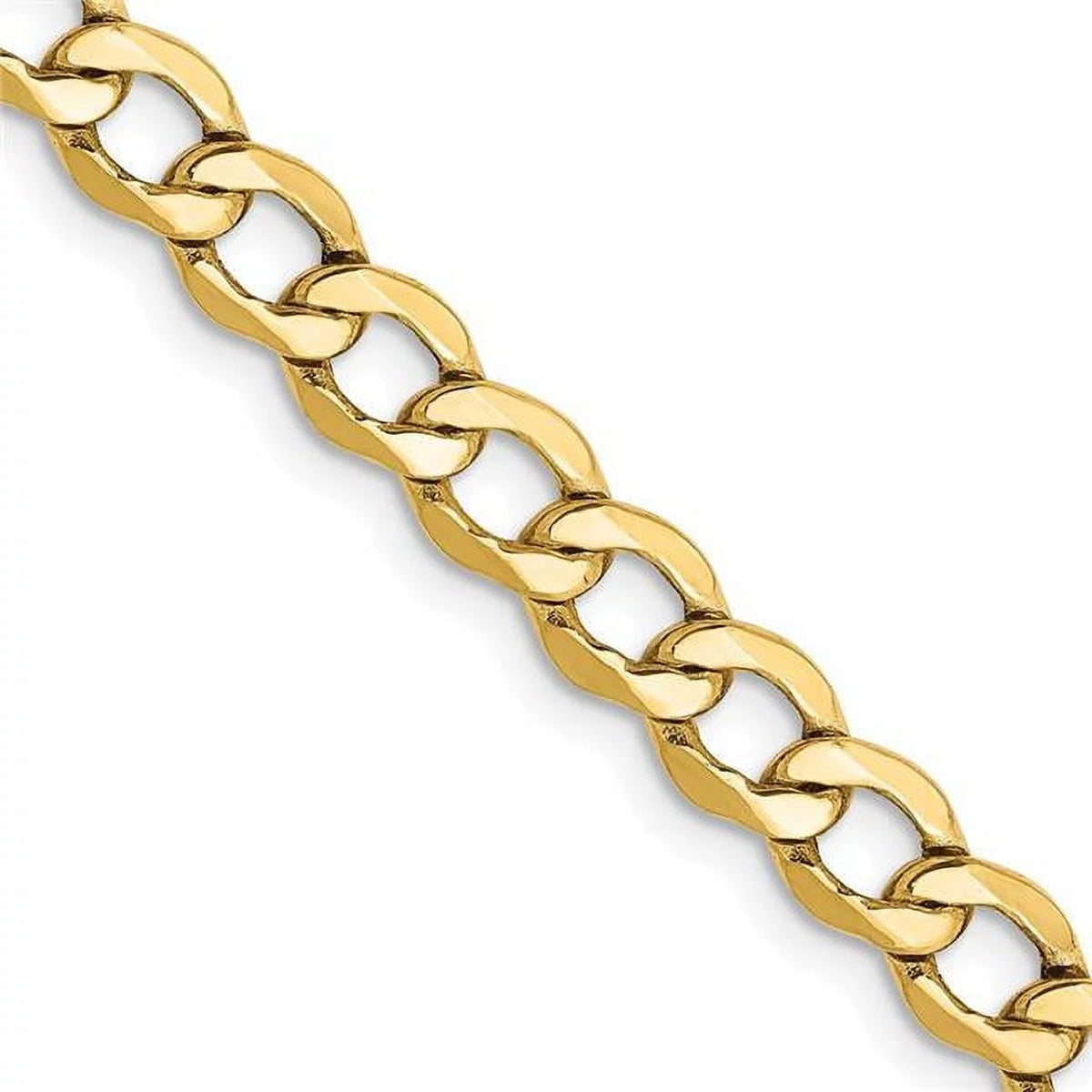 10K Yellow Gold 5.25 mm Curb Link Chain G658