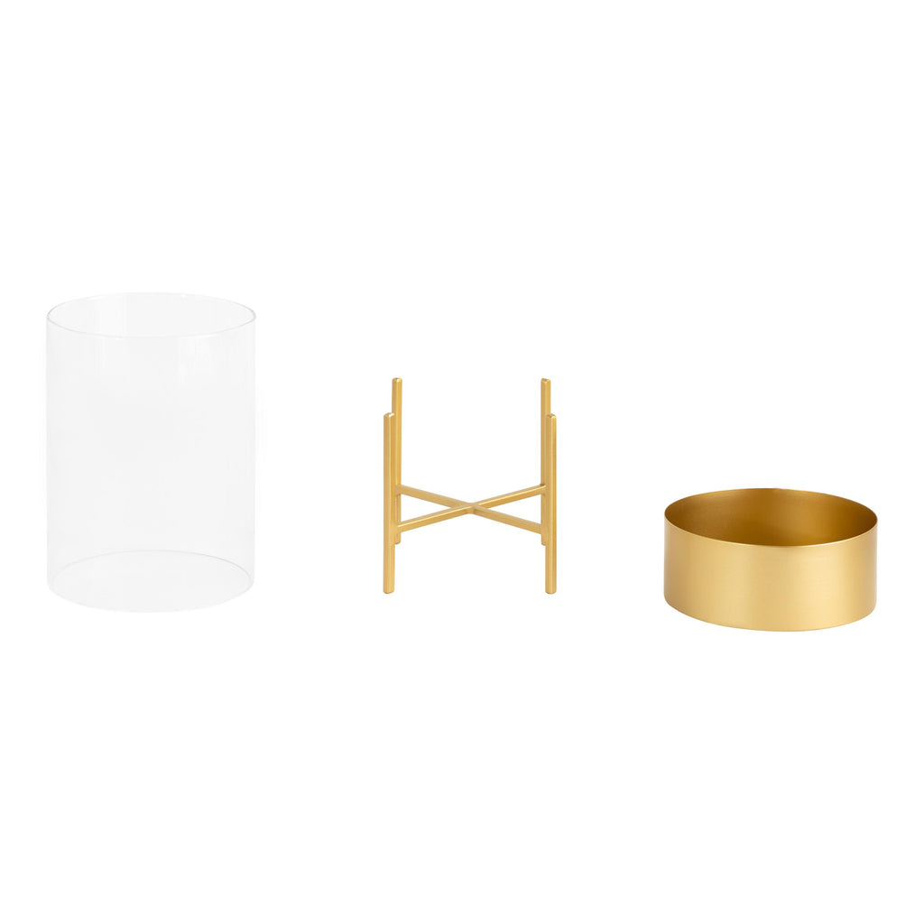 Metal Candle Holder Set - 2 Piece (Black) X5496