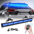 27 Inch 6 Panel LED Strobe Light Bar with Wireless Remote Control (Blue/Amber) Pack of 2 U109590
