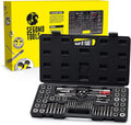 60 Piece Metric & SAE Tap & Die Tool Set with Storage Case L929658