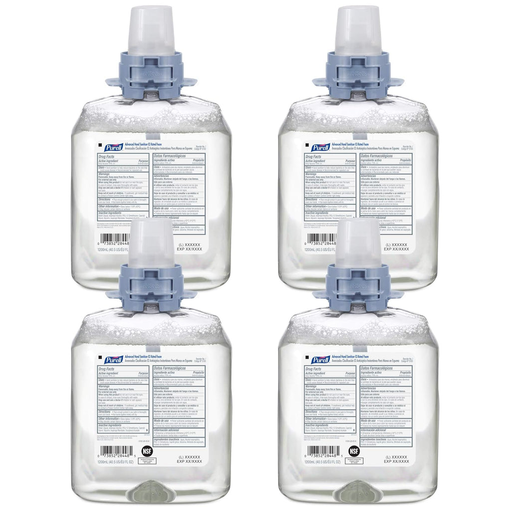 1200 mL Fragrance Free Foam Hand Sanitizer Refill (Pack of 4) Y862