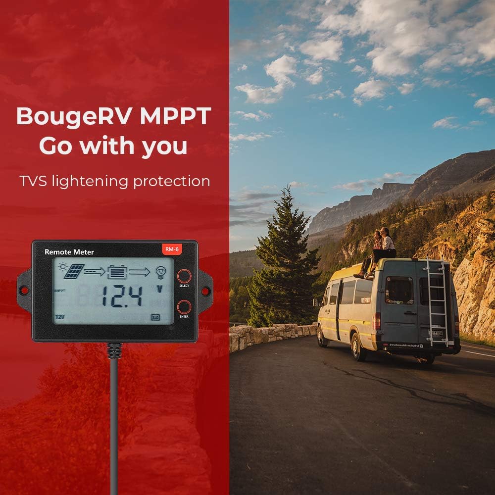 MPPT 40 Amp Solar Charge Controller with LCD Display, 12V/24V DC Input D92536